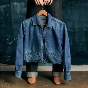 Imogene + Willie cropped denim souvenir jacket
